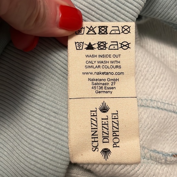 NAKETANO BRAVE NEW WORLD DARTH PULLOVER HOODIE SIZE MEDIUM - Blue/ turquoise - Picture 8 of 16